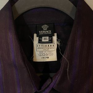 Versace jeans couture purple shirt